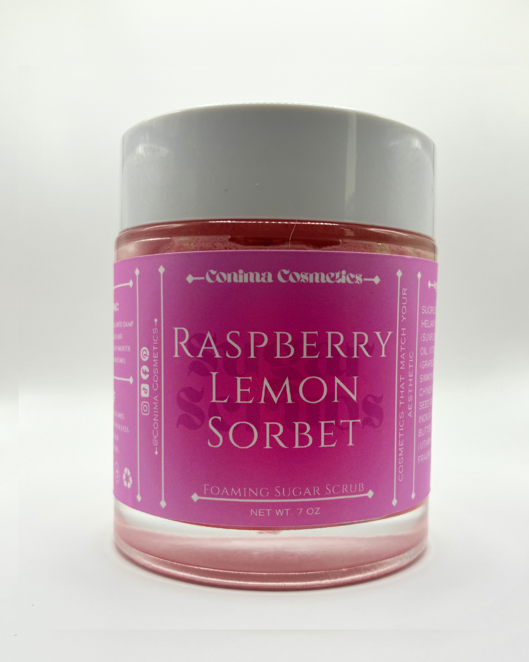Raspberry Lemon Sorbet - Foaming Sugar Scrub